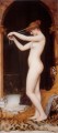 Venus liant ses cheveux dame Nu John William Godward
